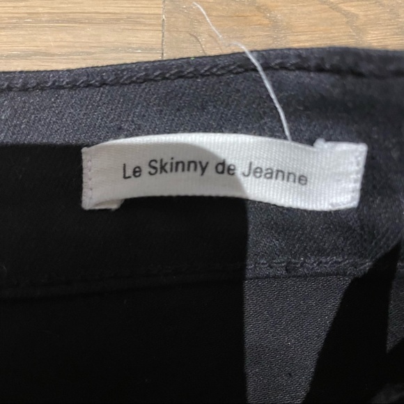 Frame Denim Le Skinny de Jeanne black ripped jeans Size 26 - Picture 5 of 7